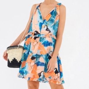 Farm Rio Tropical Forest Mini Dress size M